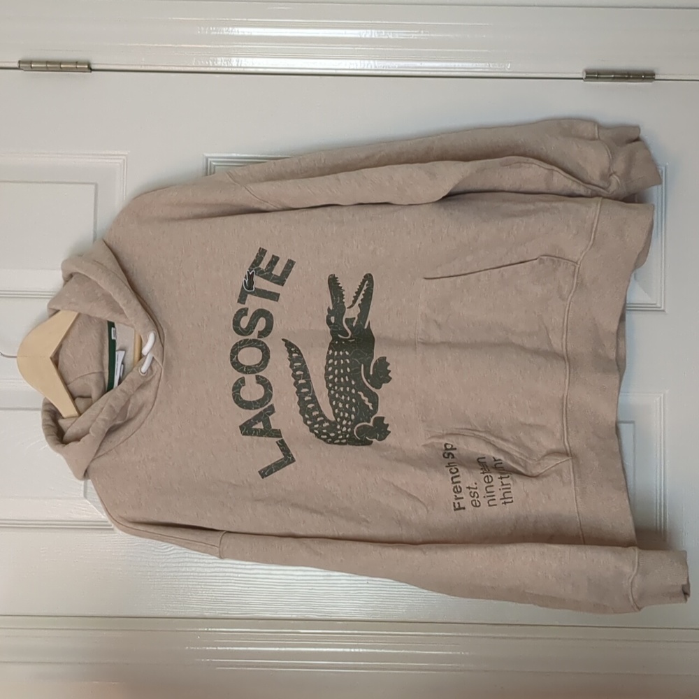 Lacoste Loose Fit Crocodile Hoodie Sz. XL
